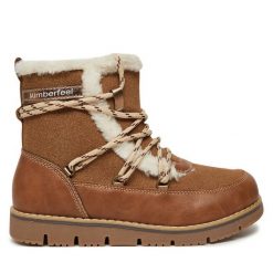 Śniegowce Kimberfeel. Brązowe śniegowce dziewczęce Kimberfeel, bez zapięcia. Za 329.99 zł.