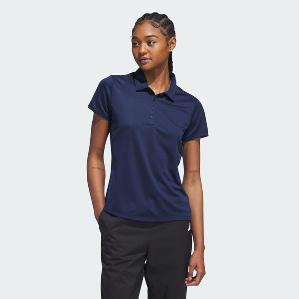 Damska koszulka polo z krótkim rękawem Solid Performance. Niebieskie koszulki sportowe damskie Adidas, xl, bez wzorów, bez kołnierzyka, bez ramiączek, na golfa. Za 229.00 zł.