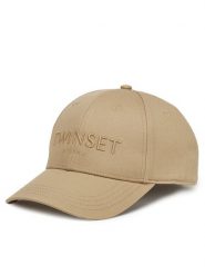 TWINSET Czapka z daszkiem 251TA4280 Beżowy. Brązowe czapki i kapelusze damskie Twinset, bez wzorów, z bawełny. Za 219.99 zł.