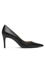 Stuart Weitzman Szpilki Stuart Power 75 SK328 Czarny. Czarne szpilki damskie Stuart Weitzman, bez wzorów, ze skóry, bez obcasa, bez zapięcia. Za 1,849.00 zł.