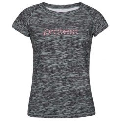 Koszulka z filtrem UV damska Protest PRTICATU, rashguard. Szare koszulki sportowe damskie Protest, s, bez wzorów, sportowe, bez kołnierzyka. W wyprzedaży za 97.00 zł.