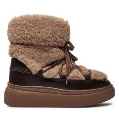 Śniegowce DeeZee. Brązowe śniegowce i trapery damskie DeeZee. Za 99.99 zł.