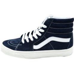 Trampki Vans Sk8-Hi Pig Suede, Niebieski, Mężczyźni. Niebieskie trampki męskie Vans, bez wzorów, z gumy, bez zapięcia. Za 443.50 zł.