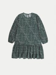 Coccodrillo Sukienka codzienna ZC4128101SGJ Zielony Regular Fit. Zielone sukienki dla dziewczynek COCCODRILLO, bez wzorów, z wiskozy, bez ramiączek. Za 49.90 zł.