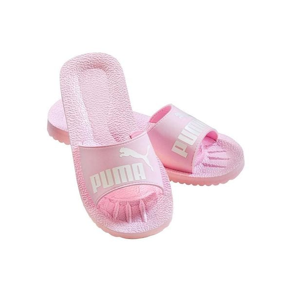 Klapki damskie Puma Purecat. Czerwone klapki damskie Puma, bez wzorów, z materiału, klasyczne, bez obcasa. Za 173.00 zł.