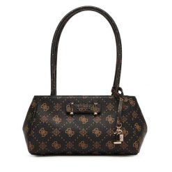 Torebka Guess. Brązowe torebki do ręki damskie Guess, z aplikacjami, klasyczne, bez dodatków. Za 639.99 zł.