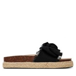 Espadryle DeeZee. Czarne espadryle damskie DeeZee, bez wzorów, bez obcasa, bez zapięcia. Za 119.99 zł.
