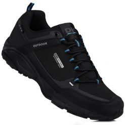 Buty męskie sportowe trekkingowe DK PREDATOR BLK SOFTSHELL. Czarne trekkingi męskie DK, trekkingowe. Za 159.00 zł.