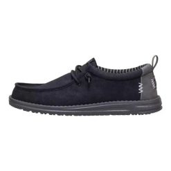 HeyDude Męskie Mokasyny Classic Wally Vintage. Czarne mokasyny męskie Hey dude, z materiału, vintage. Za 229.00 zł.