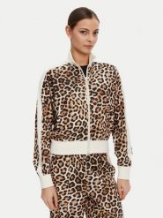 Puma Bluza T7 Leo Luxe 632342 Brązowy Regular Fit. Brązowe bluzy damskie Puma, xs, bez wzorów, z syntetyku, bez kaptura. Za 269.99 zł.