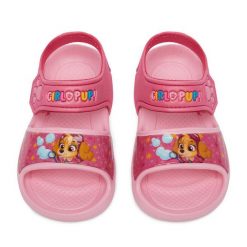 Sandały Paw Patrol. Czerwone sandały dziewczęce Paw Patrol, bez zapięcia. Za 39.99 zł.