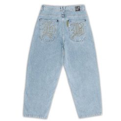 Panta Homeboy G Potwór Denim Moon. Niebieskie spodnie sportowe męskie HOMEBOY, bez wzorów, z denimu. Za 465.26 zł.