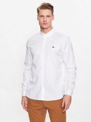 Lacoste Koszula CH2933 Biały Regular Fit. Białe koszule męskie Lacoste, m, bez wzorów, z bawełny, biznesowe, bez kołnierzyka, bez ramiączek. Za 309.99 zł.