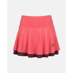 Spódniczka do padla dla kobiet LINDA z wbudowanymi szortami, oddychająca. Czerwone spódnice damskie IZAS, m, bez wzorów, z tkaniny. Za 227.99 zł.