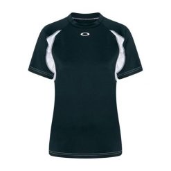 Oakley Koszulka Tech Mock Foa500573-02E. Czarne koszulki sportowe damskie Oakley, m, bez wzorów, bez kołnierzyka, bez ramiączek, rowerowe. Za 120.99 zł.