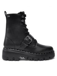 KARL LAGERFELD Trapery KL45354 Czarny. Czarne śniegowce i trapery damskie KARL LAGERFELD, ze skóry. Za 1,099.00 zł.