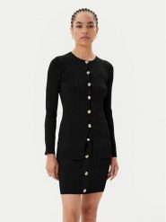 Marciano Guess Kardigan 5YGR33 5881Z Czarny Regular Fit. Czarne kardigany damskie Marciano Guess, xl, z aplikacjami, z wiskozy, bez kołnierzyka, bez ramiączek, bez kaptura. Za 659.99 zł.