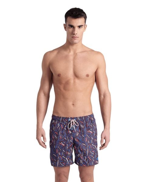 Spodenki plażowe Water Prints Beach Boxer Ao. Brązowe szorty męskie Arena, na lato, l, bez wzorów, z materiału. Za 191.76 zł.