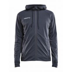 Bluza sportowa męska Craft Evolve. Szare bluzy męskie Craft, m, bez wzorów, z materiału, z kapturem, trekkingowe. Za 286.00 zł.