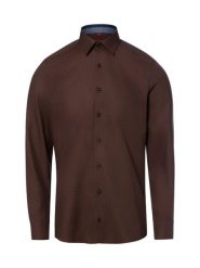 Finshley & Harding koszula biznesowa Mężczyźni Slim Fit Bawełna (100%) brązowy, 38. Brązowe koszule męskie Finshley & Harding, m, bez wzorów, z bawełny, biznesowe, bez kołnierzyka, bez ramiączek. Za 229.95 zł.