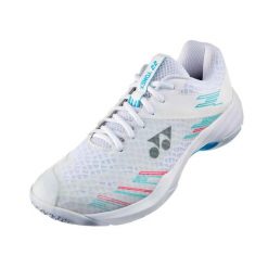 Damskie buty do badmintona Yonex PC Cascade Accel. Białe obuwie sportowe damskie YONEX, bez wzorów. W wyprzedaży za 487.00 zł.