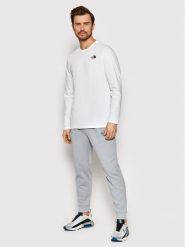 The North Face Longsleeve Easy NF0A2TX1 Biały Regular Fit. Białe bluzki z długim rękawem męskie The North Face, m, bez wzorów, z bawełny, bez kołnierzyka. Za 99.99 zł.