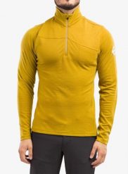 Bluza merino Sensor Merino EX Tee L/S Zip. Żółte bluzy męskie Sensor, l, bez wzorów, z dzianiny, bez kaptura. Za 488.39 zł.