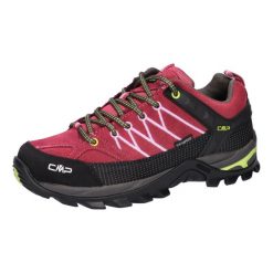Buty trekkingowe damskie CMP Rigel Low Wp. Czerwone obuwie sportowe damskie CMP, bez wzorów, trekkingowe. Za 358.89 zł.
