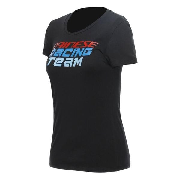 Koszulka damska T-Shirt Dainese Racing. Czarne t-shirty damskie Dainese, bez wzorów, sportowe, bez kołnierzyka. Za 149.99 zł.