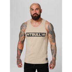 Tank męski Pitbull top z kapturem Spandex Hilltop. Brązowe buty sportowe męskie PITBULL, m, bez wzorów, bez kołnierzyka. Za 89.00 zł.