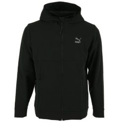 Bluza męska z kapturem Puma CLSX+ FZ. Czarne bluzy męskie Puma, m, bez wzorów, z kapturem. W wyprzedaży za 149.00 zł.