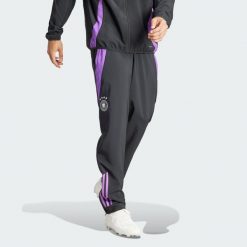 Spodnie Germany Tiro 24 Competition Presentation. Czarne spodnie sportowe męskie Adidas, l, z aplikacjami, z materiału, do piłki nożnej. Za 214.30 zł.