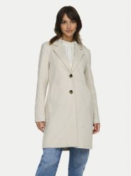 ONLY Płaszcz przejściowy Diane 15336518 Beżowy Regular Fit. Brązowe płaszcze damskie Only, m, bez wzorów, ze skóry, bez kaptura. Za 139.99 zł.