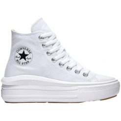 Trampki damskie Converse Chuck Taylor All Star Move Platform Hi. Białe trampki i tenisówki damskie Converse, bez wzorów, retro, bez zapięcia. Za 336.99 zł.