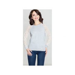 Bluzka K329 Szary - Ecru. Bluzki damskie marki Lenitif. Za 129.00 zł.