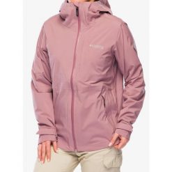 Kurtka przeciwdeszczowa damska Columbia OmniTech AmpliDry II Shell. Czerwone kurtki sportowe damskie Columbia, bez wzorów, bez kaptura, trekkingowe. Za 485.99 zł.