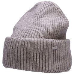 Czapka damska 4F. Fioletowe czapki i kapelusze damskie 4f, na zimę, bez wzorów, z materiału, sportowe. Za 47.99 zł.