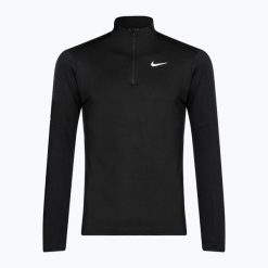 Longsleeve do biegania męski Nike Dri-FIT Element 1/2-Zip. Czarne koszulki sportowe męskie Nike, m, bez wzorów, bez kołnierzyka, bez ramiączek, do biegania, dri-fit (nike). Za 189.99 zł.