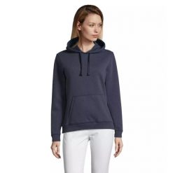 Bluza damska z kapturem Sol's Spencer. Białe bluzy damskie SOL'S, s, bez wzorów, z bawełny, z kapturem. Za 91.50 zł.