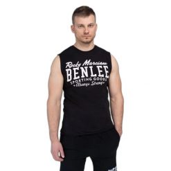 Klasyczny tank top Benlee Lastarza. Czarne t-shirty męskie BENLEE, m, bez wzorów, z bawełny, klasyczne, bez kołnierzyka. Za 136.00 zł.