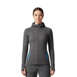 Damska kurtka Merino Ultra 300 - Kaptur. Szare kurtki damskie FJORK MERINO, na zimę, m, bez wzorów, z elastanu, z kapturem. Za 999.00 zł.