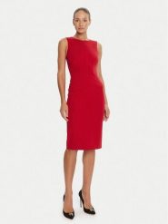 Marciano Guess Sukienka koktajlowa 5YGK30 7160A Czerwony Slim Fit. Czerwone sukienki damskie Marciano Guess, z aplikacjami, z syntetyku, wizytowe, bez kołnierzyka, bez ramiączek. Za 819.99 zł.