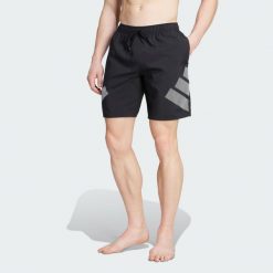 Szorty Big Bars 8-Inch. Niebieskie szorty męskie Adidas, bez wzorów, klasyczne. Za 199.00 zł.