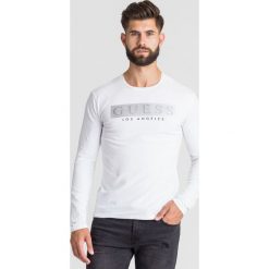 LONGSLEEVE MISTERY TEE Guess. Białe bluzki z długim rękawem męskie Guess, l, z aplikacjami, z bawełny, bez kaptura. Za 229.00 zł.