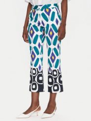 Luisa Spagnoli Spodnie materiałowe Asterisco 542057 Niebieski Regular Fit. Niebieskie spodnie materiałowe damskie Luisa Spagnoli, bez wzorów, z bawełny. Za 649.99 zł.