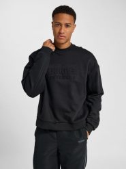 Bluza Hummel Boxy Logo. Czarne bluzy damskie Hummel, l, bez wzorów, z bawełny, bez kaptura. Za 289.00 zł.