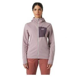 Bluza trekkingowa damska Helly Hansen Versalite Hooded Jacket. Brązowe bluzy damskie Helly Hansen, bez wzorów, bez kaptura. Za 318.99 zł.
