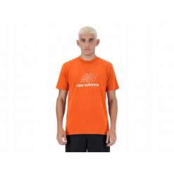 Koszulka T-shirt męska NEW BALANCE bawełna. Brązowe t-shirty męskie New Balance, m, bez wzorów, z bawełny, bez kołnierzyka. Za 129.00 zł.