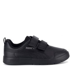 Sneakersy Puma. Czarne trampki i tenisówki chłopięce Puma, bez wzorów, bez zapięcia. Za 149.99 zł.