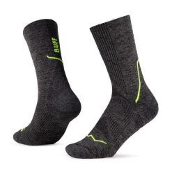 Skarpety BUFF Dryflx Crew. Czarne skarpety damskie Buff, bez wzorów. Za 88.99 zł.